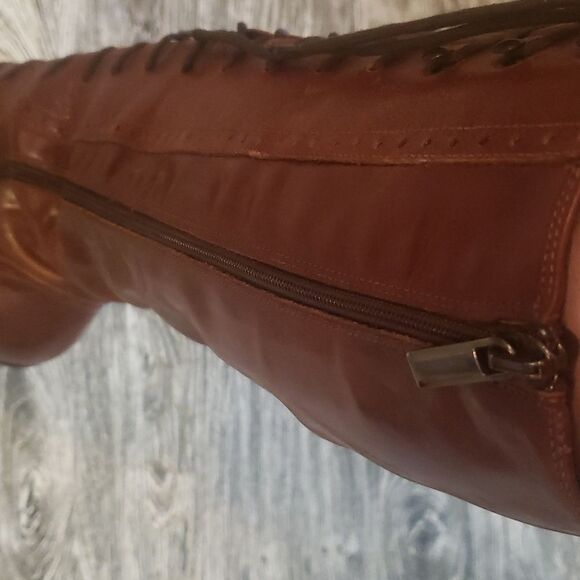 TREMP Made In Italy Brown Leather Lace Up Boots👢 - Picture 10 of 16